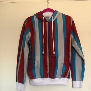 Black jack striped sweatshirt